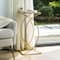 Glitzhome® Metal Tall Accent Table with Glass Top Set